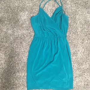 Light weight silk blue dress